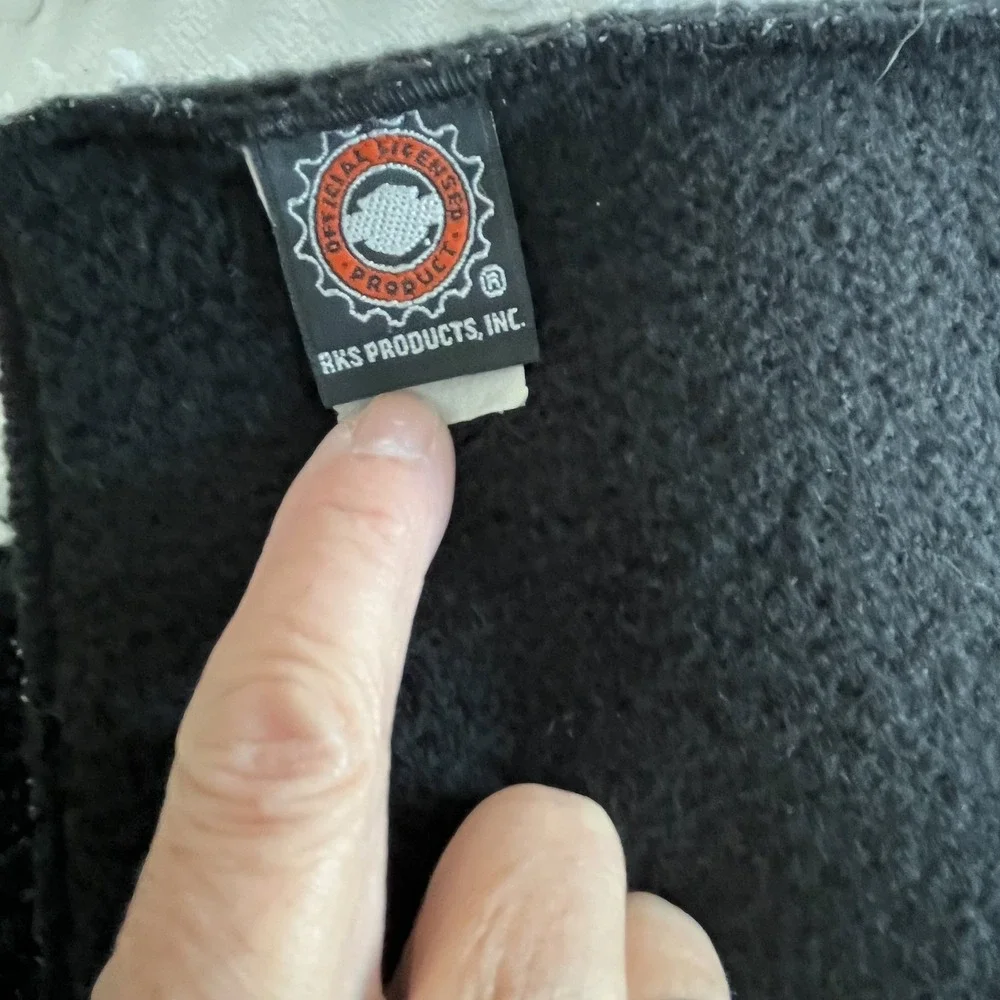 Harley Davidson Fleece Scarf Black Outdoor Winter Motorcycle 57x8.5